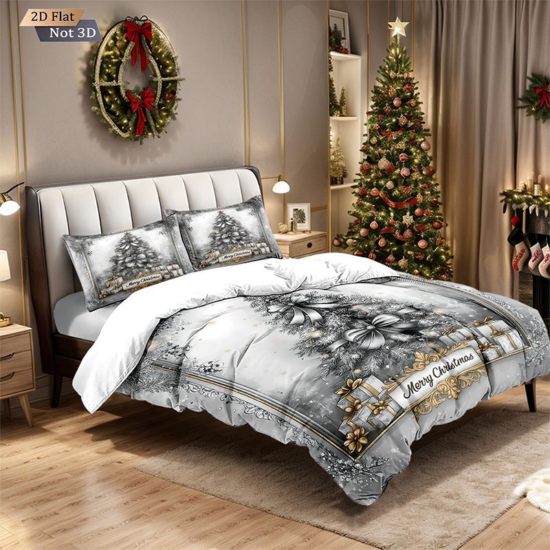Festive Christmas 3-Piece Duvet Cover Set