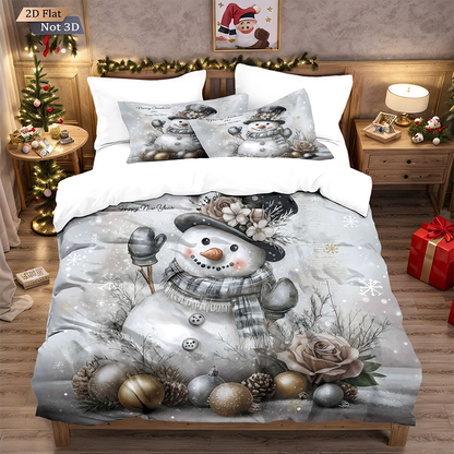 Festive Christmas 3-Piece Duvet Cover Set