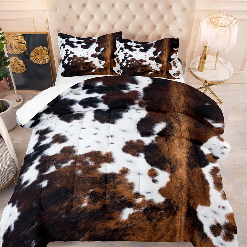Cow Print Duvet Cover Set
