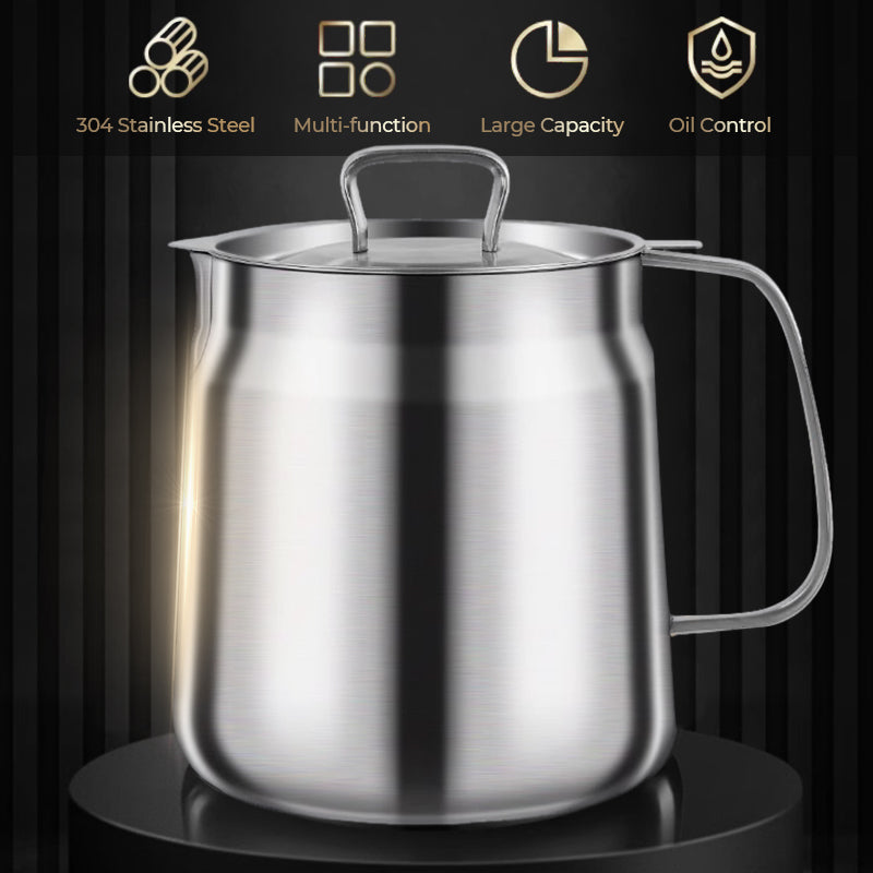 🛢️ 60% OFF! ⚙️ MULTI-FUNCTION OIL FILTER CONTAINER - Large Capacity & Stainless Steel, Easy-Pour Spout for Clean Oil Changes, Durable and Leak-Proof 🔧🚗