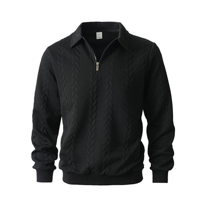 🔥New arrivals offer-Men's Casual Half-Zip Cable-Knit Sweater