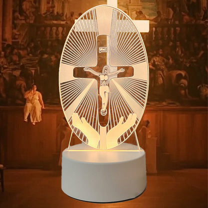 📢📢50 % OFF !!⏰Jesus 3D Night Lamp & Religious Gifts