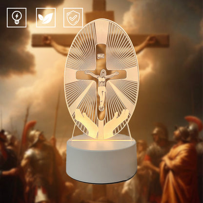 📢📢50 % OFF !!⏰Jesus 3D Night Lamp & Religious Gifts
