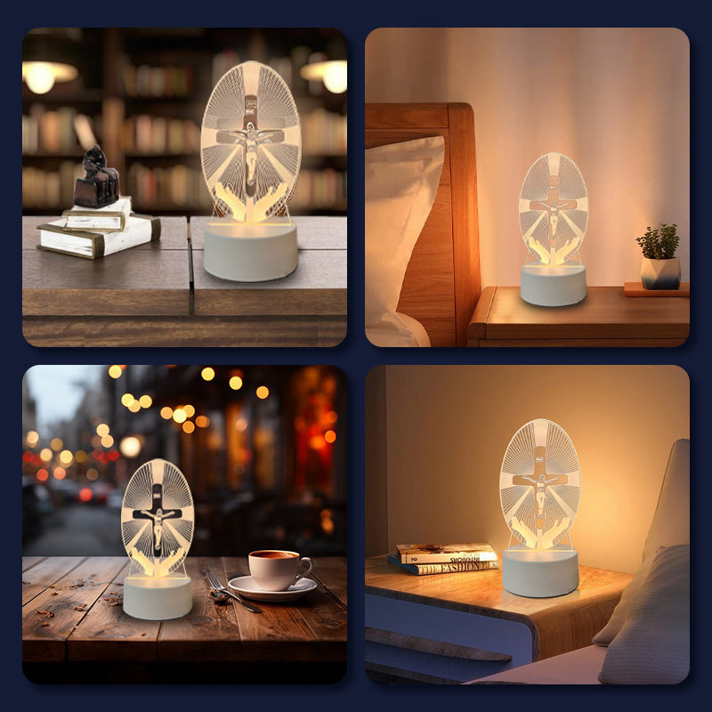 📢📢50 % OFF !!⏰Jesus 3D Night Lamp & Religious Gifts