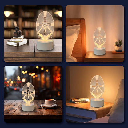 📢📢50 % OFF !!⏰Jesus 3D Night Lamp & Religious Gifts