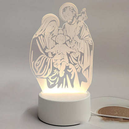 📢📢50 % OFF !!⏰Jesus 3D Night Lamp & Religious Gifts