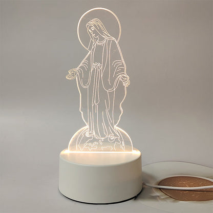 📢📢50 % OFF !!⏰Jesus 3D Night Lamp & Religious Gifts