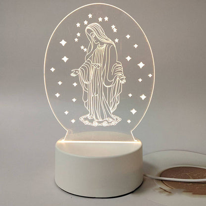 📢📢50 % OFF !!⏰Jesus 3D Night Lamp & Religious Gifts