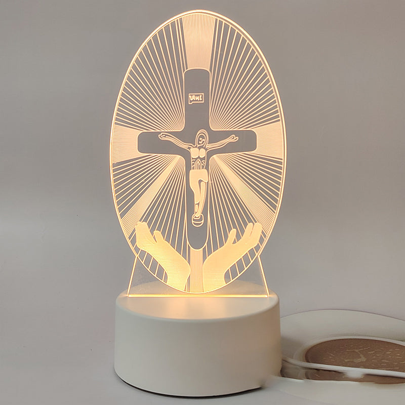 📢📢50 % OFF !!⏰Jesus 3D Night Lamp & Religious Gifts