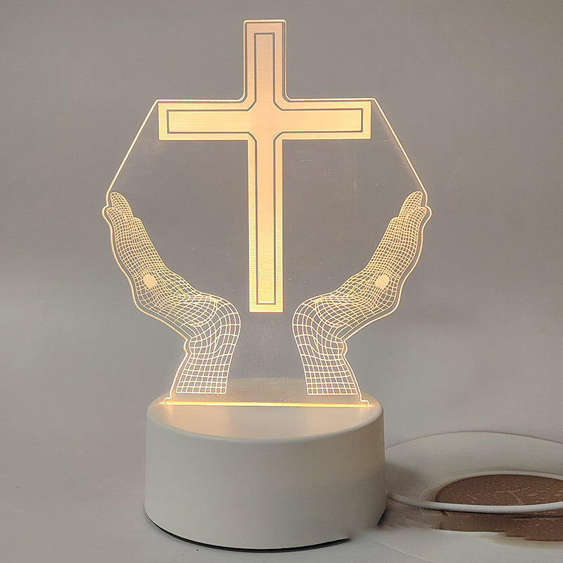 📢📢50 % OFF !!⏰Jesus 3D Night Lamp & Religious Gifts