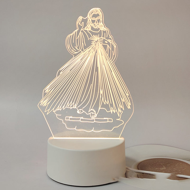 📢📢50 % OFF !!⏰Jesus 3D Night Lamp & Religious Gifts