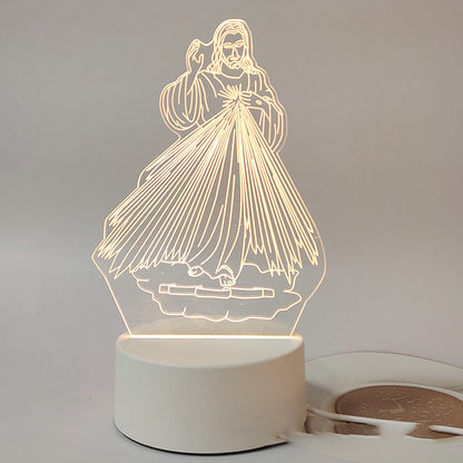 📢📢50 % OFF !!⏰Jesus 3D Night Lamp & Religious Gifts