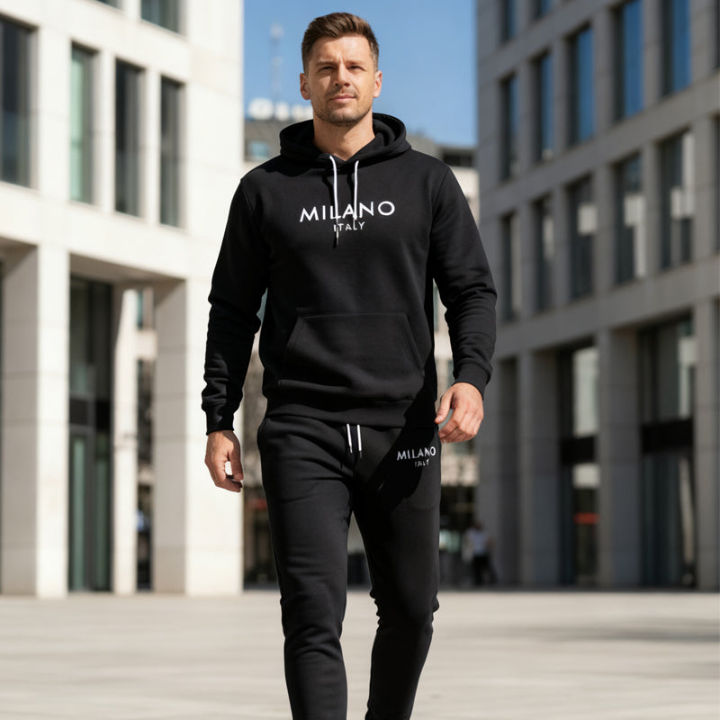 Men's 2-Piece Hooded Tracksuit Set | Comfort & Style