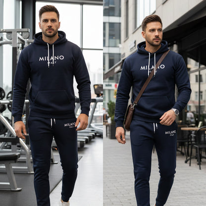 Men's 2-Piece Hooded Tracksuit Set | Comfort & Style