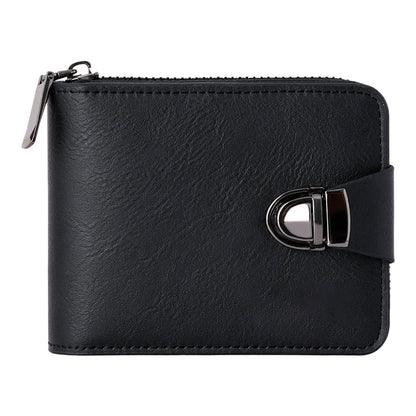 Men's Vintage Compact Zipper Wallet